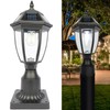 Jalarox Solar Post Lamp Lights, Dusk to Dawn Solar Post