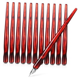 Gatuida 12Pcs Comic Dip Pen Holders Wooden Calligraphy Pen Holder for Illustrations Manga Art Comfortable Grip Easy Disassembly for Artists Calligraphy