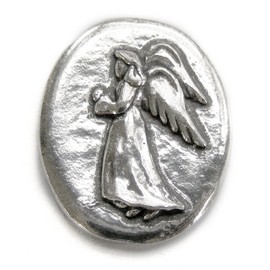 Basic Spirit Angel/Faith Pocket Token (Coin) * Handcrafted Pewter Lead-Free CN-2