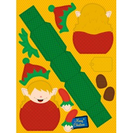 Ursus 28130099 Gift Boxes Set Gnome, 8 Gift Boxes in 2 Different Designs, Approx. 9.5 x 15.5 x 4 cm, Pre-Cut and Grooved, Includes Craft Instructions (English language not guaranteed), Ideal for Small