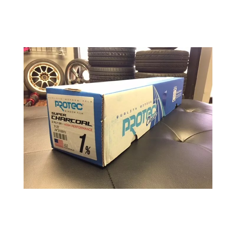 Pro-Tec Protec 24x100FT 1% Window Tint Film Roll High Performance