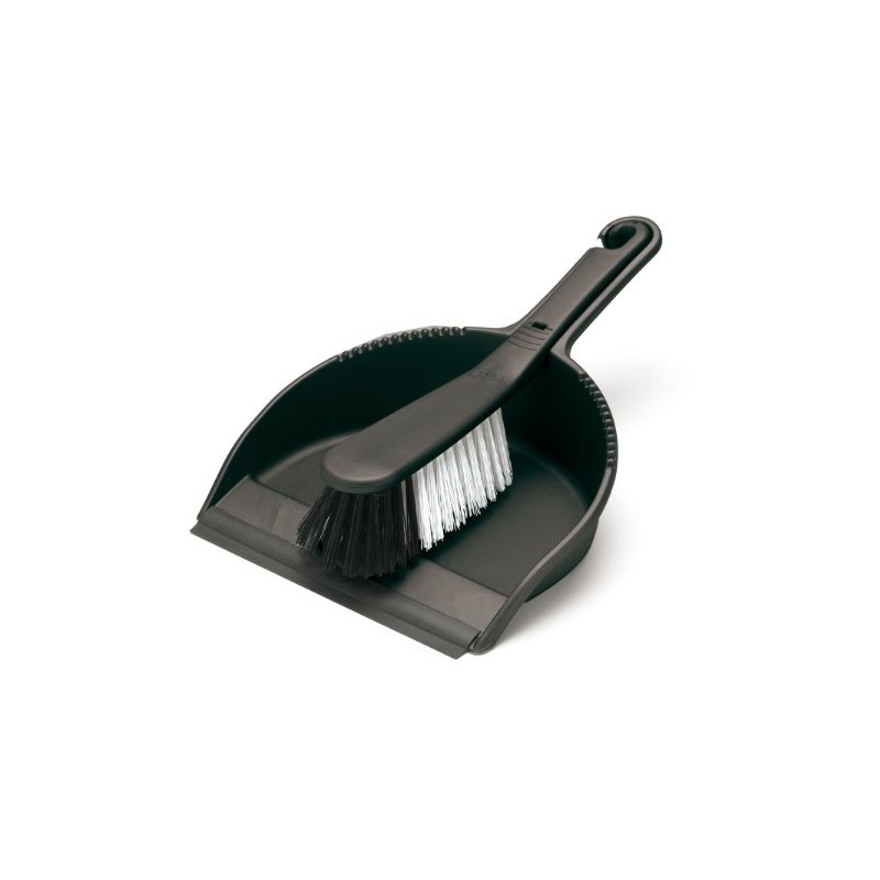Addis Soft Dustpan & Brush Black