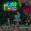 FuugZze Hello Summer Neon Signs for Wall Decor Hello Summer