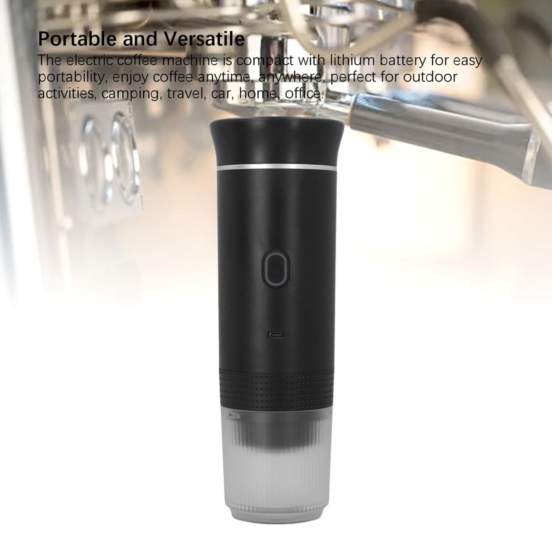Portable Electric Coffee Machine 15 Bar Cordless Heating Car Coffee