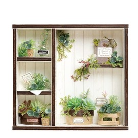 ERUBERU NTR-68 Miniature Kit, Miniature Green, White Base, Green After Rain