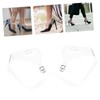 TOVINANNA 2 Pairs Adjustable Transparent Invisible High Heel Shoe Straps