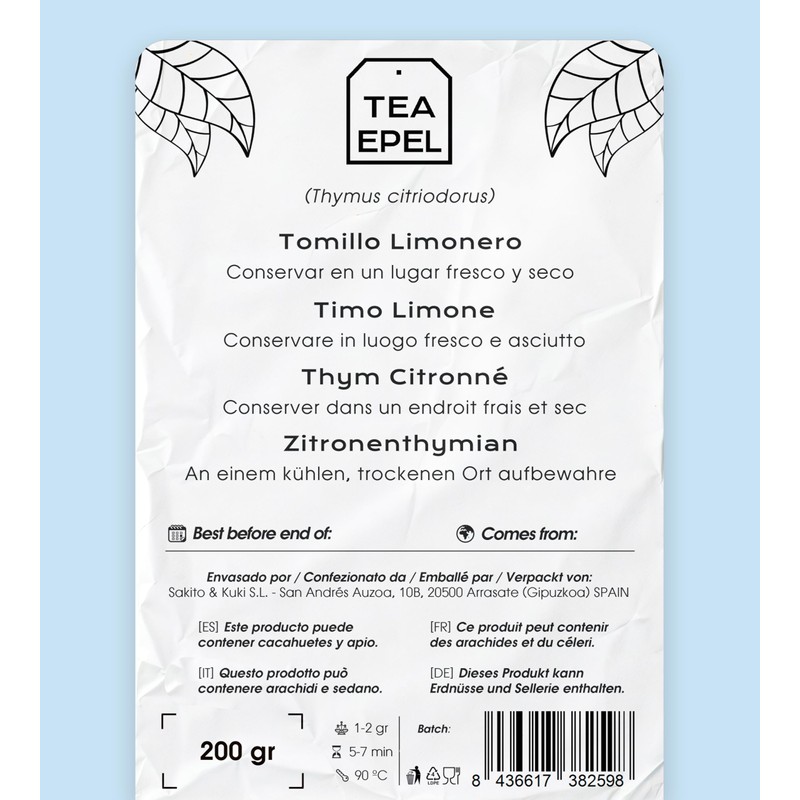 Lemon Thyme Dried 200 g - Lemon Thyme Tea