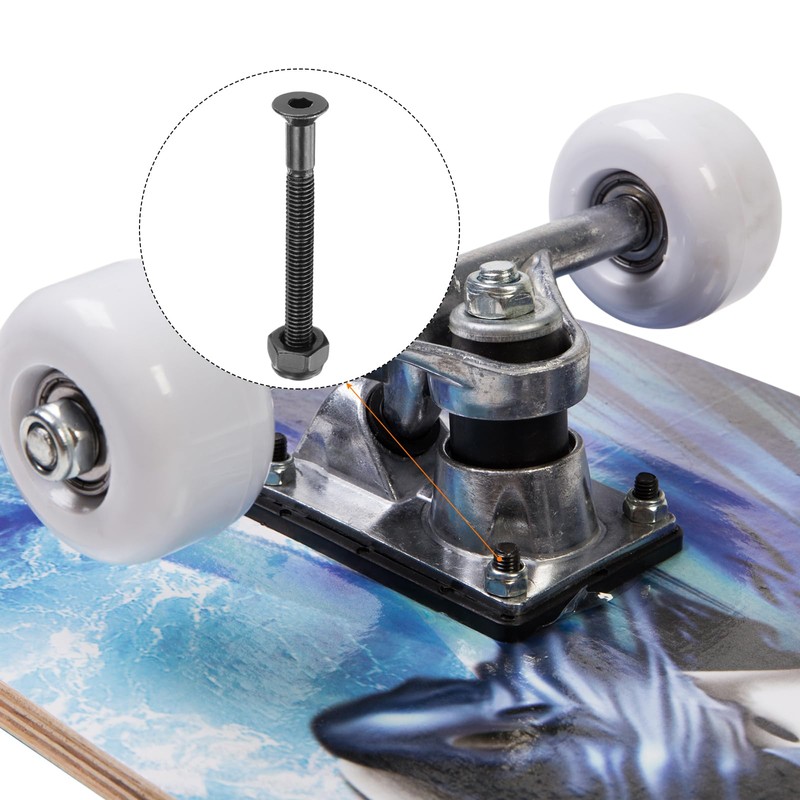 PATIKIL Skateboard Hardware Kit 2-5/8", 8pcs Carbon Steel Grade 8.8
