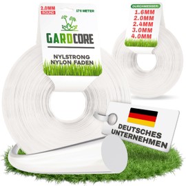 GARDCORE® Nylstrong Trimmerfaden [4mm | 31M] Mähfaden für Freischneider & Rasentrimmer | Der Allrounder Faden