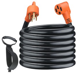 50 Amp RV/EV Extension Cord 50 Feet Nema 14-50P to 14-50R,6/3+8/1 Gauge STW,D DAYUN