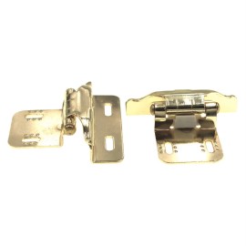 Liberty Pair Liberty Polished Brass 1/4" Overlay Adjustable Wrap Hinges H01911C-BP-O