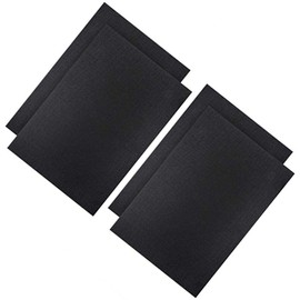 Healifty 4 Pieces Aida Cross Stitch Fabric Black Nitrogen Material for Crafts 45 x 30 cm