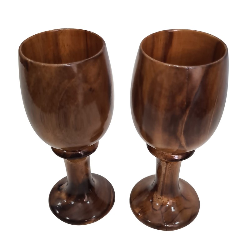 collectiblesBuy Handmade Wooden Drinking Wine Goblet Cup Rustic Vintage Wine