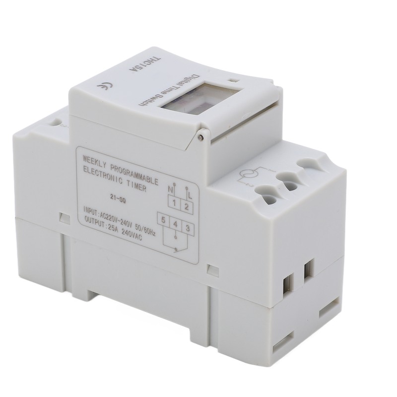 THC15A Electronic Time Switch LCD Display Programmable Digital Timer for