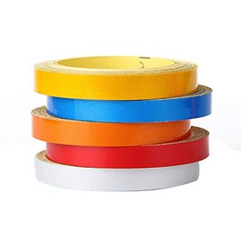 Car-Styling Night Magic Reflective Tape Automotive Body Motorcycle Decoion Car Body Styling Reflective Strip Motorcycle Bike Body Rim Stripe Tape Sticker Car Motorcycle Reflective