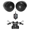 Rockville Motorcycle Bluetooth Audio System Handlebar Speakers For Honda Rebel