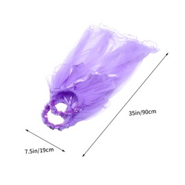 Baluue 2pcs Floral Veil Headbands for Girls Flower and Pearl Designs for Weddings Parties Photography and Performances Elegant Hair Accessories