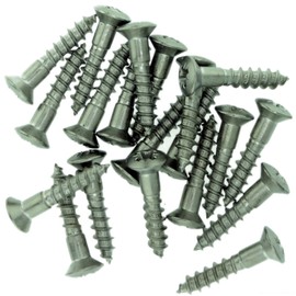 No.8 x 1.38 (4.0mm x 35mm) Pozi Raised Countersunk Wood Screw - Stainless Steel (A2) (Pack of 20)