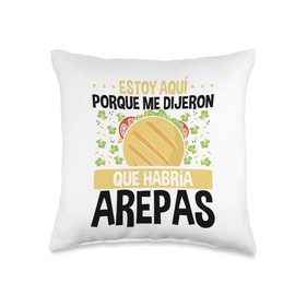 Arepa Maker Colombian Snacks Arepa Flour Arepas Grill Throw Pillow