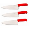 Columbia Cutlery 8 in Commercial Chef Cook Knife - Red