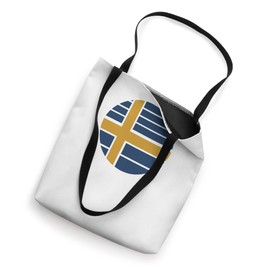 Minimalist Sweden Flag: Bold Yellow and Blue Design Tote Bag