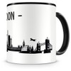 Samunshi® London Skyline Coffee Cup / Tea Cup Height 95