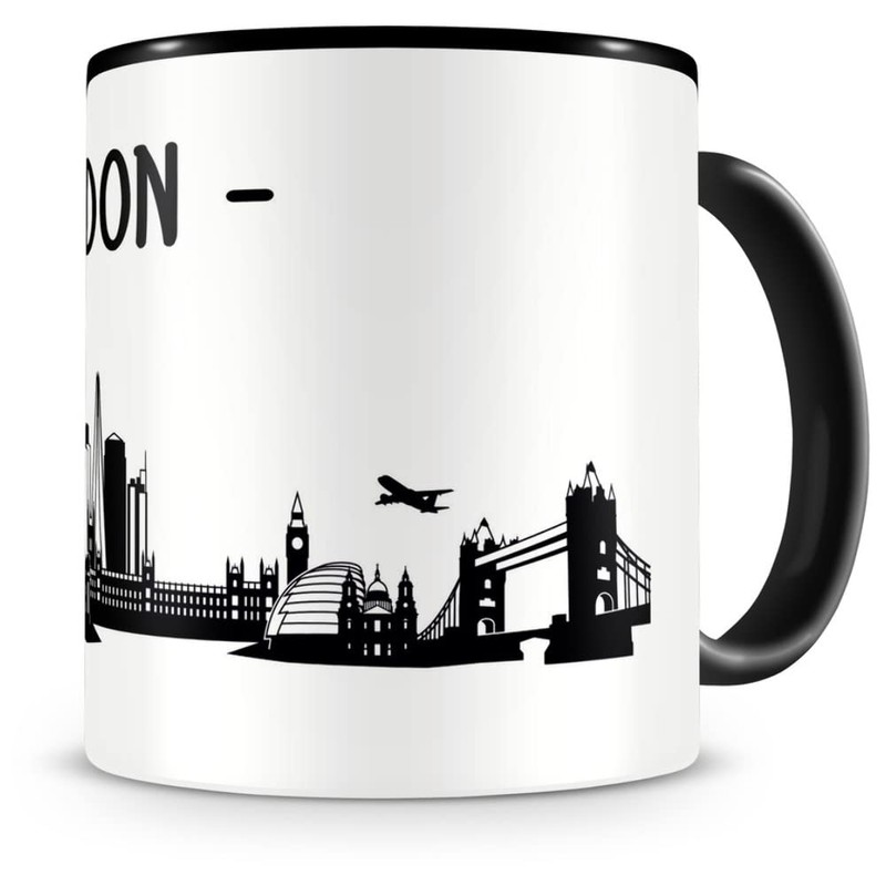 Samunshi® London Skyline Coffee Cup / Tea Cup Height 95