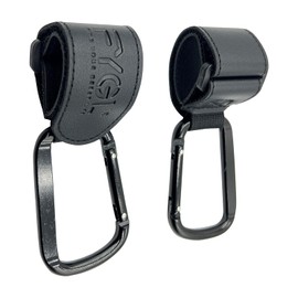 FYGL Baby Stroller Hook Adjustable Stroller Hook Universal Luggage Hook Suitcase Hanger for Shopping Travel and Baby Gear Ideal Stroller Accessory - Black, 2 Pack