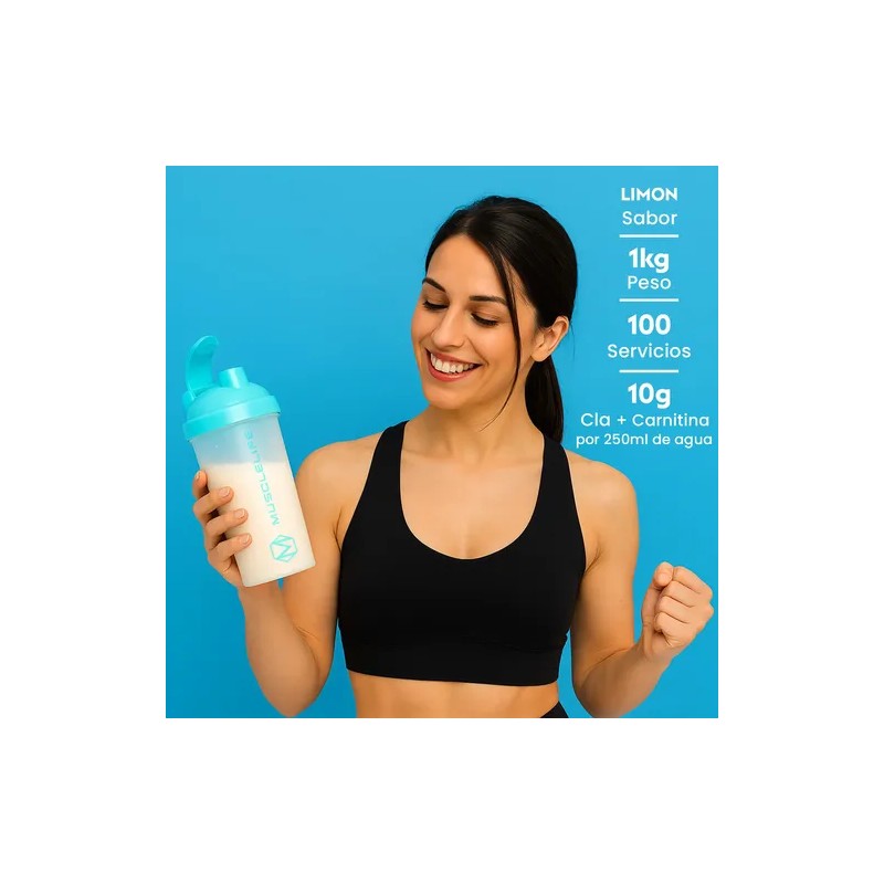 Cla + Carnitina Muscle Life En Polvo 1kg 100servicios Varios