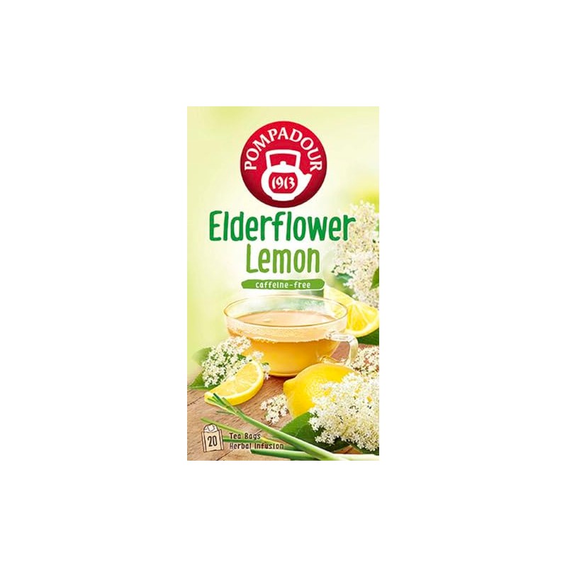 Japan Green Tea Center Pompadour Elderflower Lemon, 20 Bags x