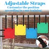 4 Pcs Soccer Goal Target Discs, Adjustable Extra-Long Straps for