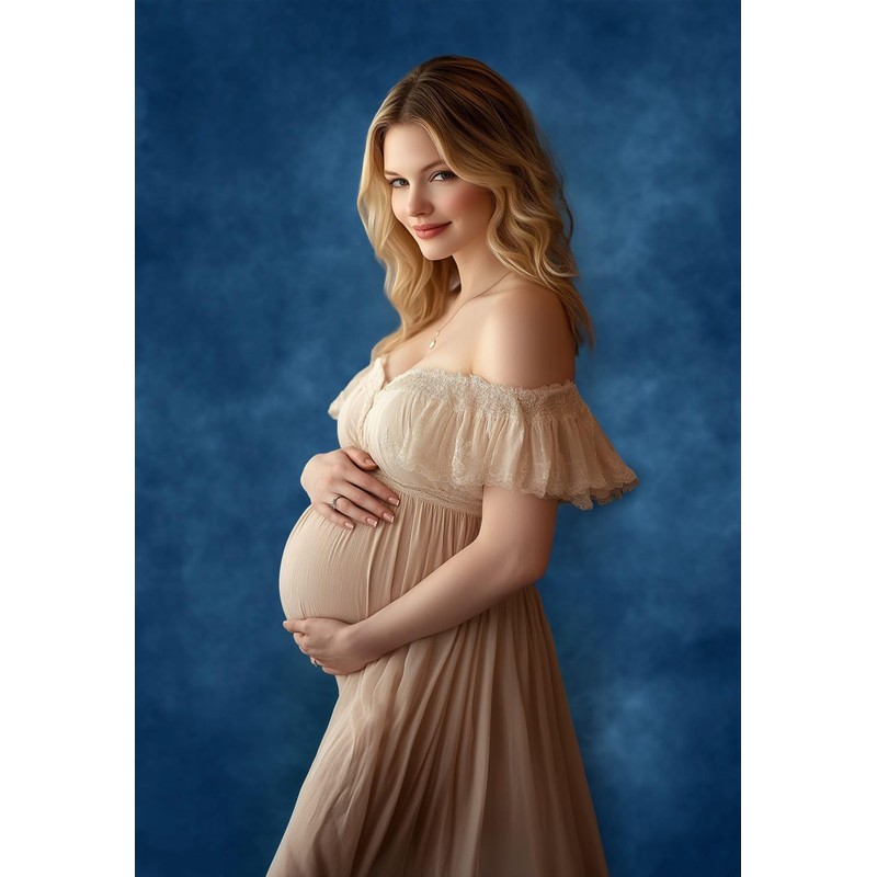 Kate 8x8ft Abstract Photography Backdrop - Blue Headshots Portrait Background