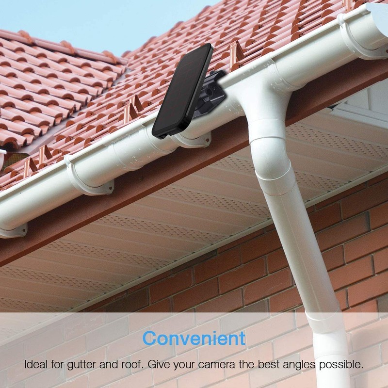 HOLACA Gutter Mount Compatible with Arlo Pro Solar Panel Versions,