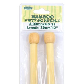 Sullivans Bamboo Knitting Needles, 30 cm x 8 mm Size