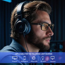 ANYLUV Blue-Light-Glasses Men Blue-Light-Blocking Glasses: Bluelight Glasses Men for Computer Gaming Eyes Protection