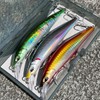 3pcs Sinking Bass Fishing Lures Saltwater Long Casting Laser Minnow