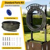 Heavy Duty Garden Hose Holder include 45ft Rubber Hose 5/8"