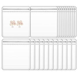 Hzfnon Clear PVC Jewelry Bags - Plastic Transparent Jewelry Packing and Storage Pouches (6 * 8)