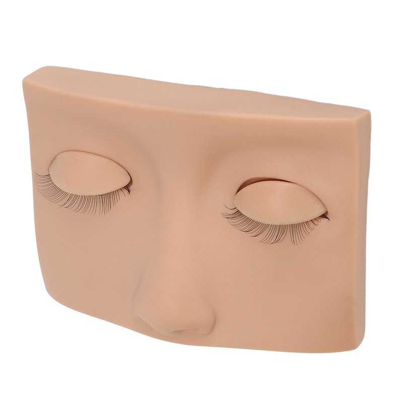 Eyelash Mannequin Head Practice Realistic Half Face Makeup Head Training