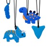 Tagaremuser Pack of 4 Chew Chain for Children, Teething Ring