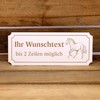 Engraved Horse Haflinger Door Sign 19 x 8 cm