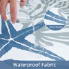 Tritard Extra Long Nautical Coastal Shower Curtain Starfish Seashell Coral