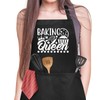 Jiusely Funny Baking Apron for Women, Baking Queen Cooking Apron