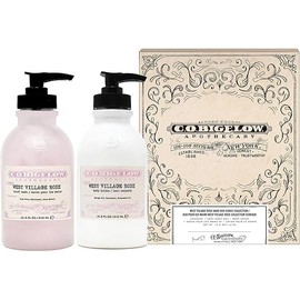C.O. Bigelow Iconic Collection Gift Set, West Village Rose Hand Wash and Body Lotion Box Set, 10.5 fl oz Each