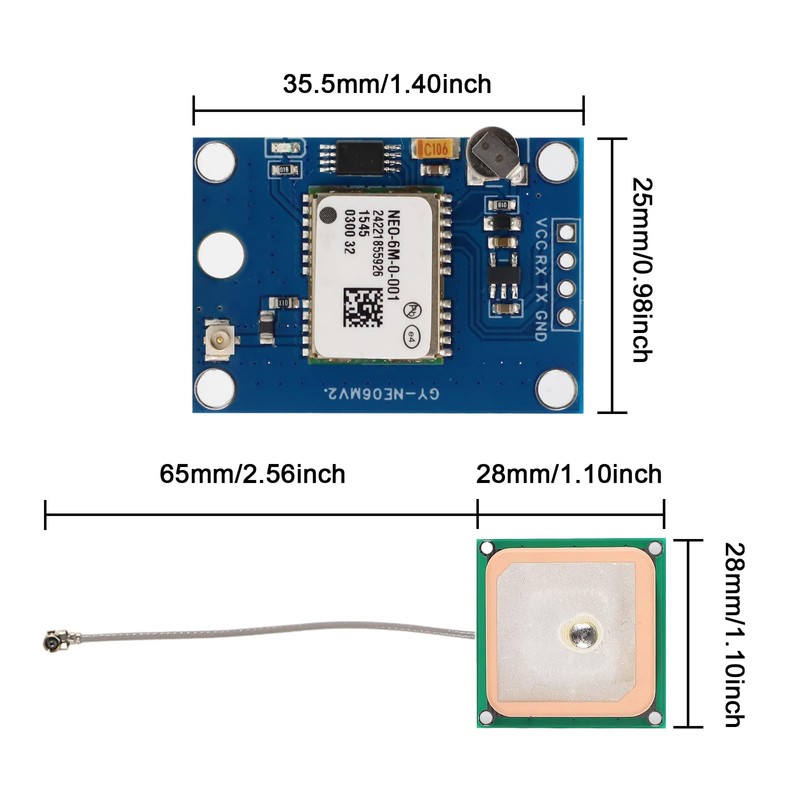 GY-NEO6MV2 GPS Module, GPS Module with Antenna Flight Control, GPS