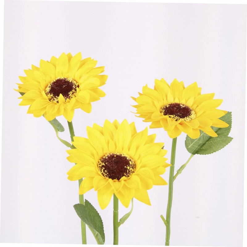 KOMBIUDA Sunflower Head Bouquet Box Pcs Soap Flowers Shower Decor