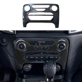 ruihe Center Dash ​Radio Audio Control Panel Automatic Climate AC Heater Temperature Control Cover Trim Fit for Ford Ranger 2019 2020 2021 2022 North American Version