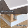 Raycity 98 Inch Flexible Quarter Round Flooring Molding, Flexible Rubber