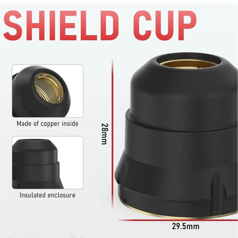 FUZIDDN 24-Piece IPT40 Plasma Cutter Consumables Kit | Compatible with