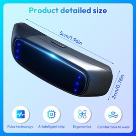 Schnarchstopper,Anti Schnarch Intelligente Schallerkennung Elektrisches Schlafapnoe Gerät,Wiederverwendbare Hilfsmittel Gegen Schnarchen für Verbesserung der Schlafqualität und Linderung von Müdigkeit